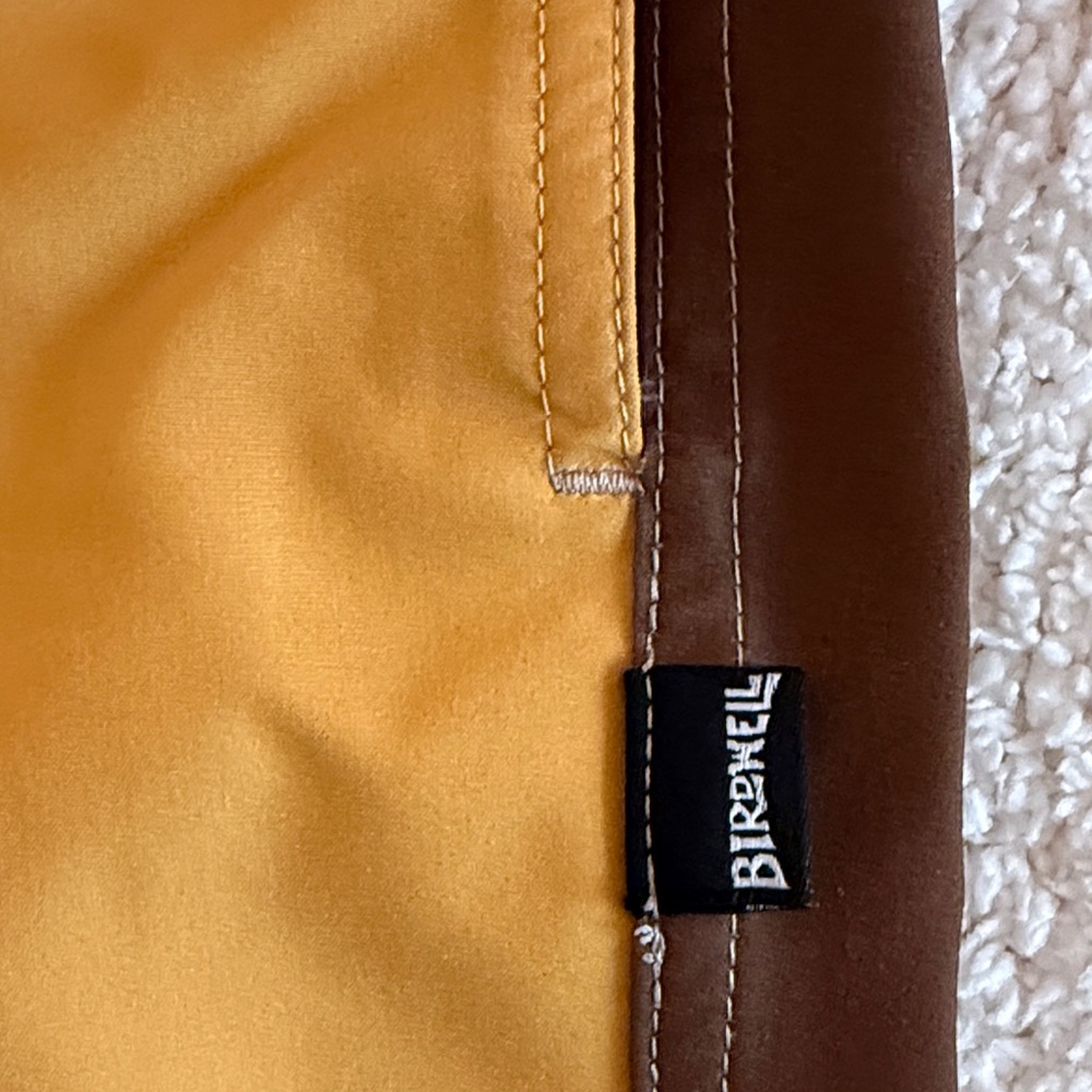 Birdwell Beach Britches Brown and Muatard Yellow Board Shorts / M - Picture 3 of 8